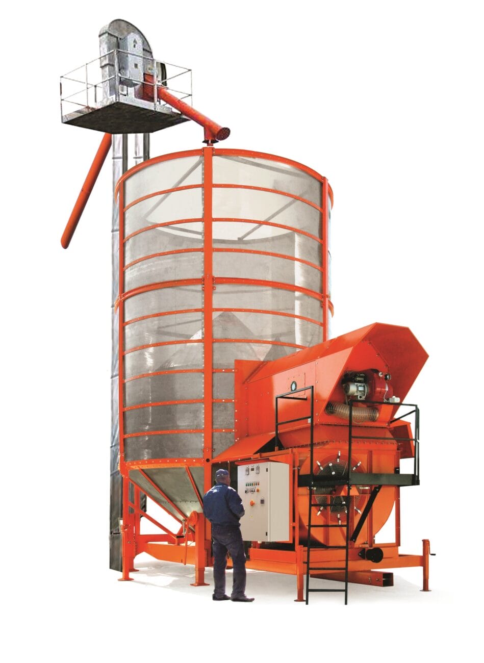 Мобильная зерносушилка с отключаемым теплообменником и норией