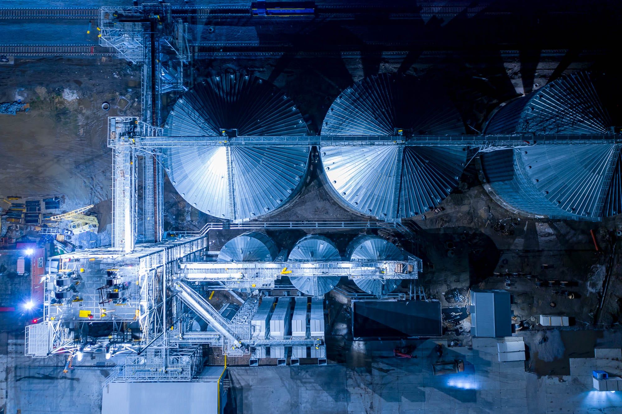 Монтаж элеватора с зерносушилкой Scolari