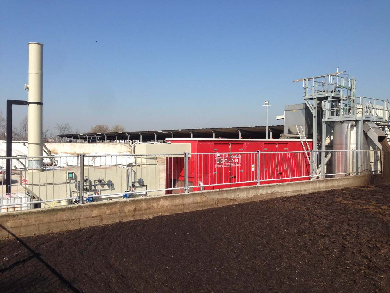 Завод по сушке дигестата с конвейерной сушилкой Сколари