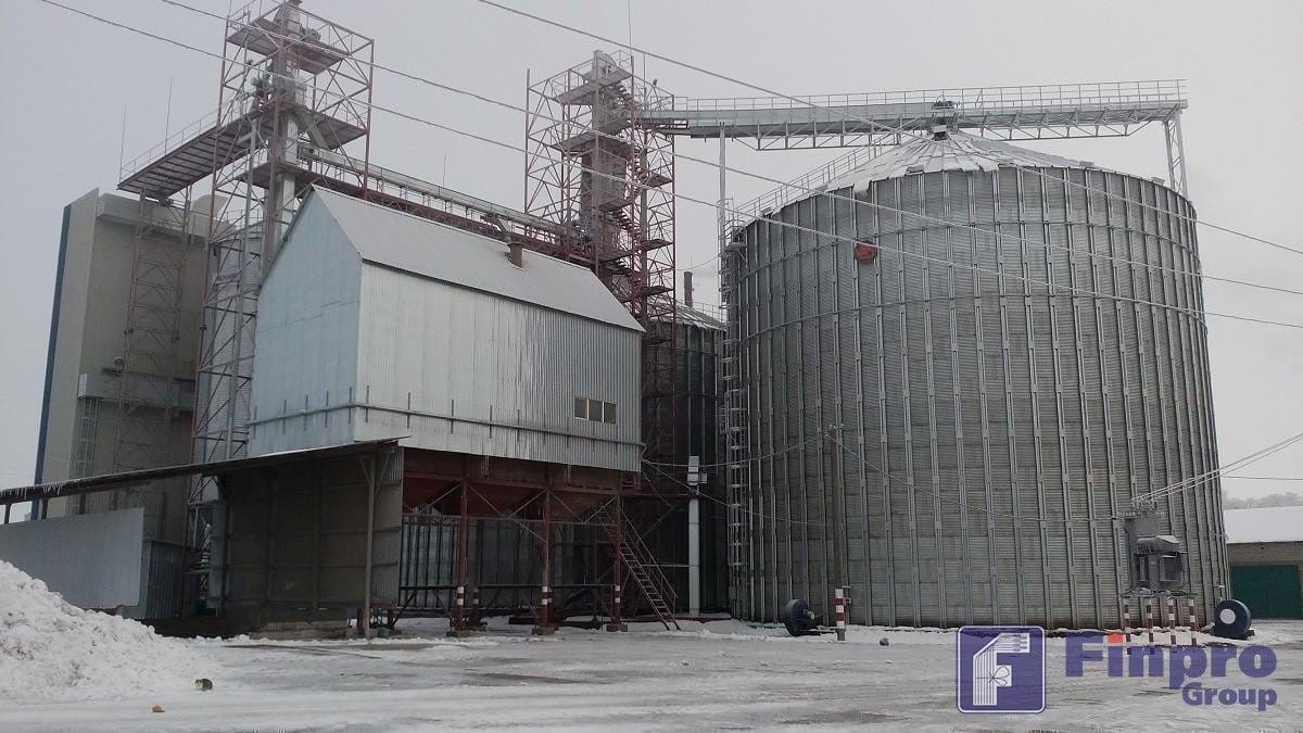 Круглые силосы с плоским дном