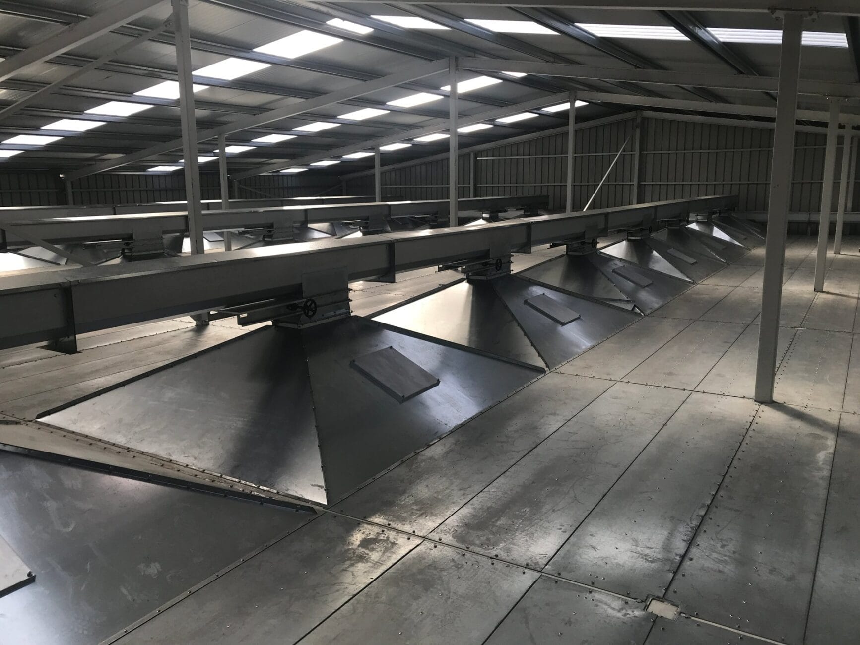 Верхняя часть прямоугольных силосов