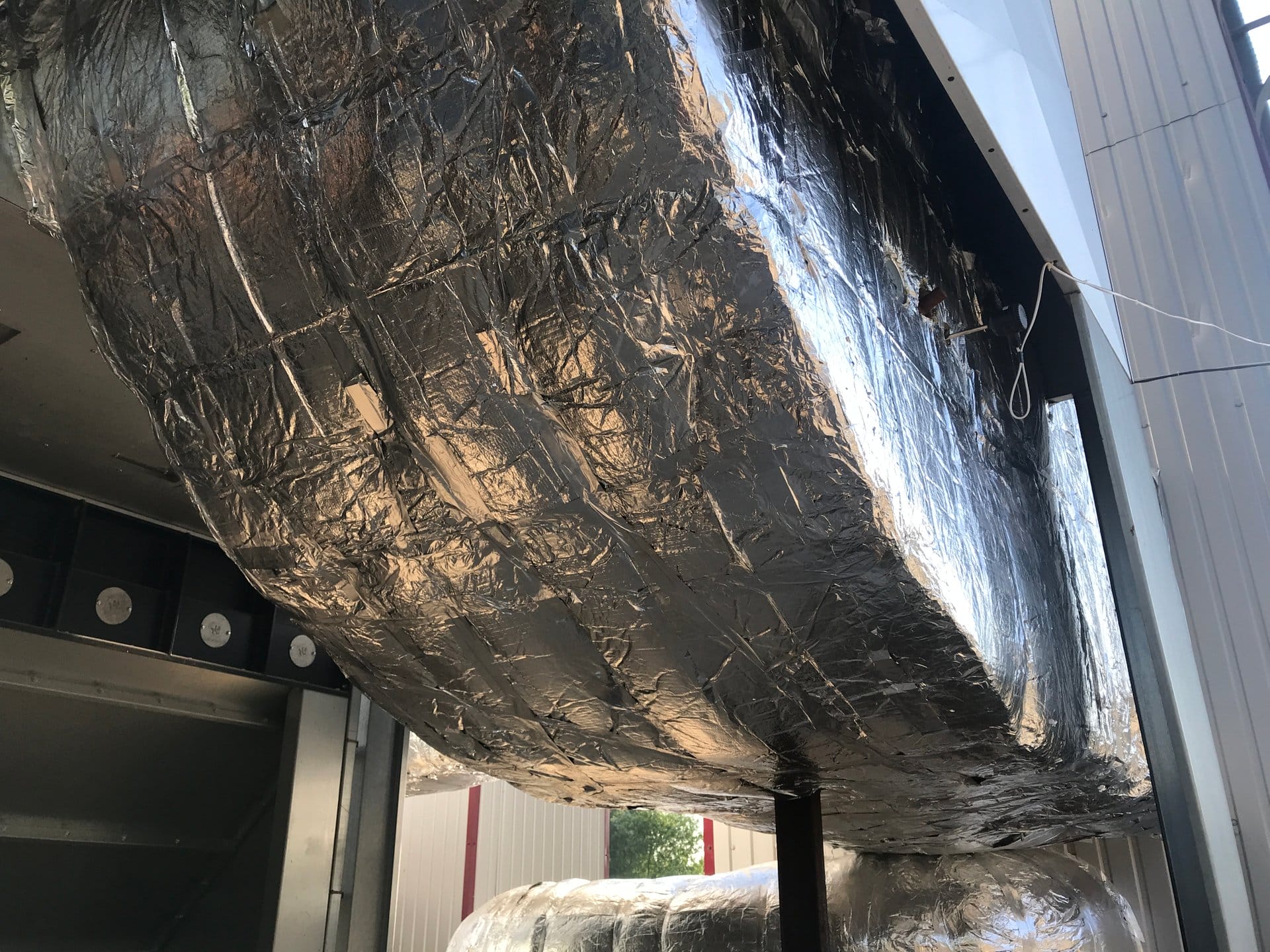 Подключение зерносушилки Bonfanti к теплогенератору на твердом топливе или паровому теплообменнику