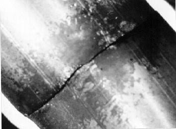 Труба теплообменника зерносушилки, повреждённая гидроударом