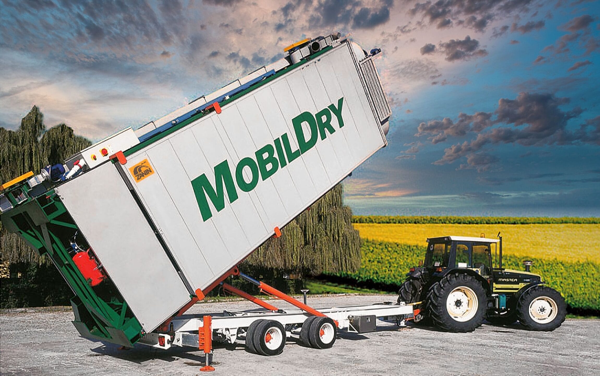 Шахтная мобильная зерносушилка