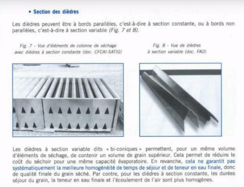 Сравнение биконических и параллельных коробов зерносушилки