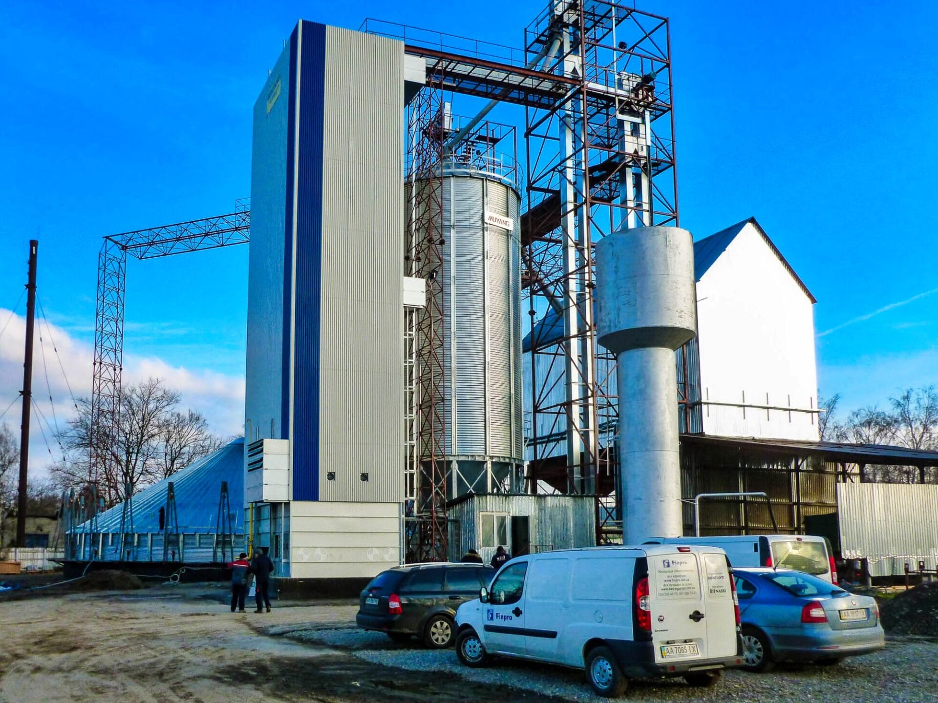 Двузонная зерносушилка Bonfanti с полной рекуперацией и рециркуляцией тепла