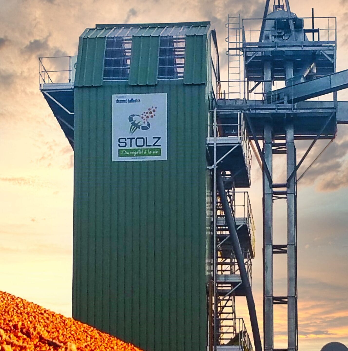 Двузонная зерносушилка Stolz с полной рекуперацией и рециркуляцией тепла