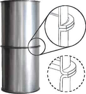 Фланцы самотёков с углом 90°