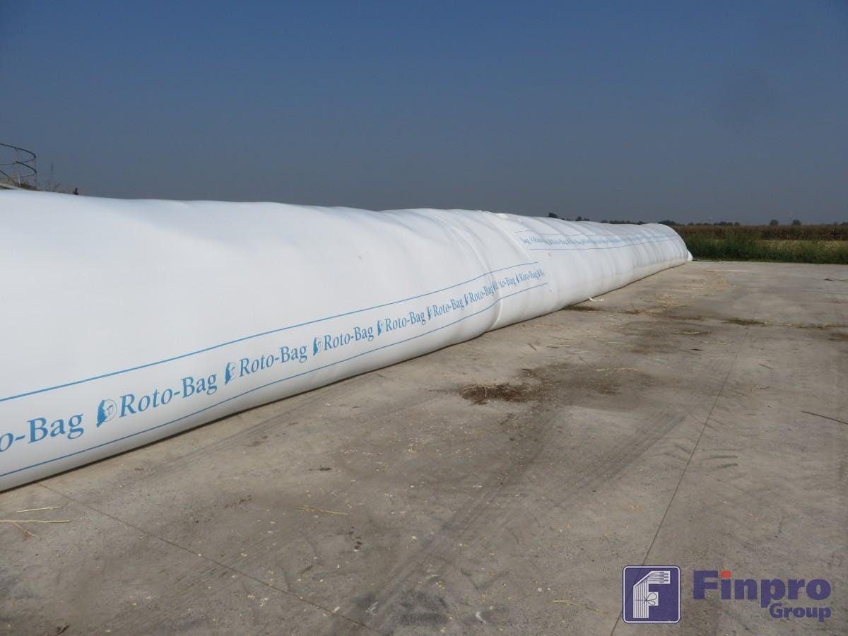 Подготовка поверхности под рукава хранения зерна