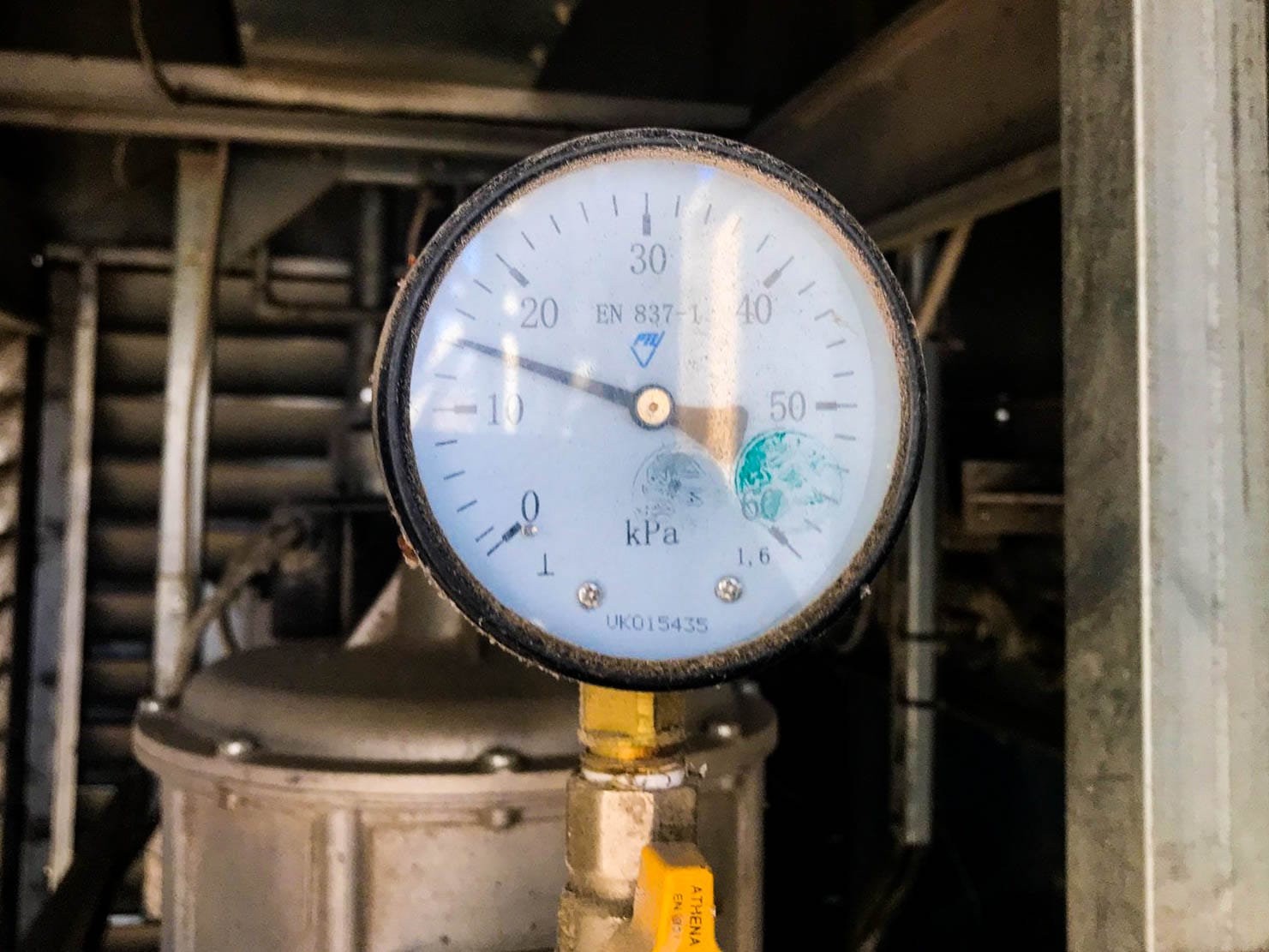 Низкое давления газа в трубе зерносушилки