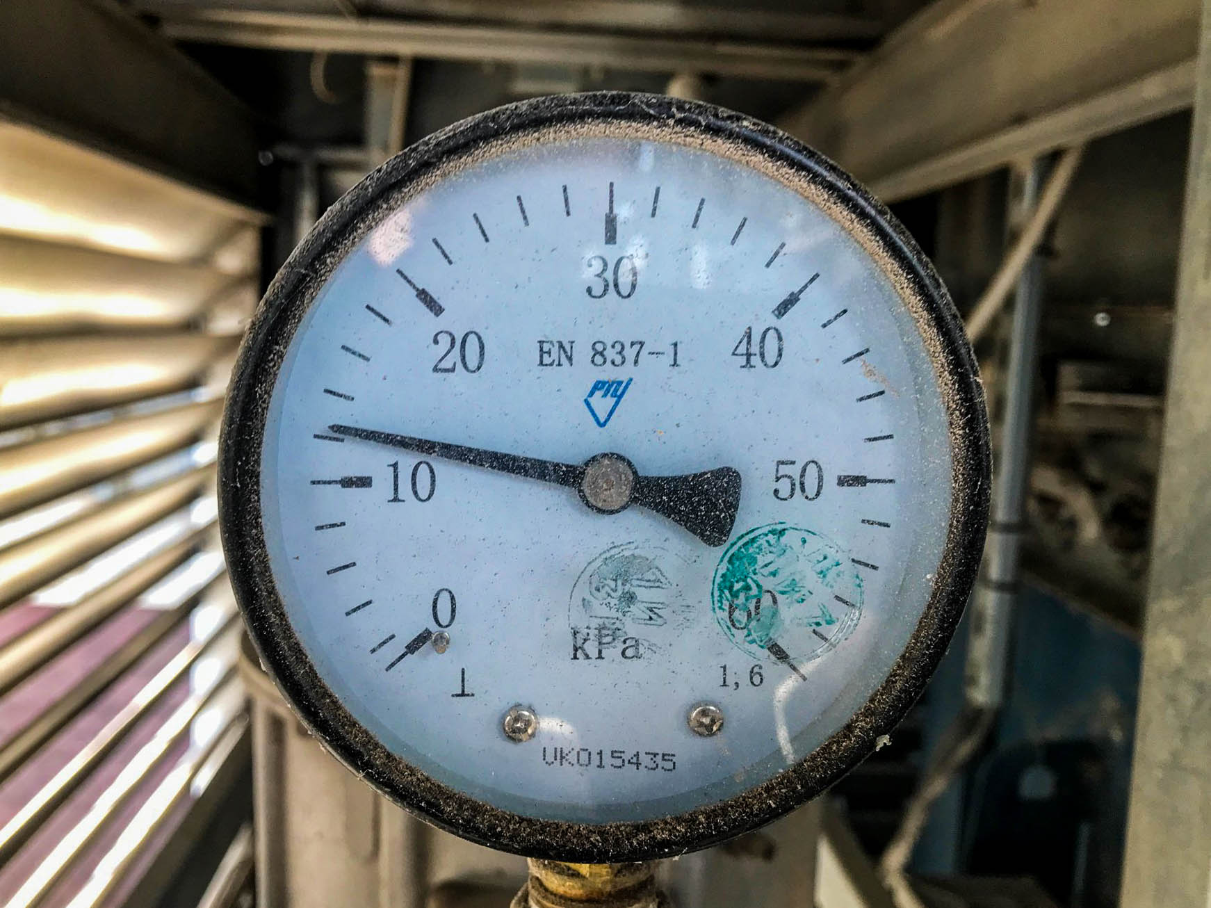 Мало газа в трубе зерносушилки