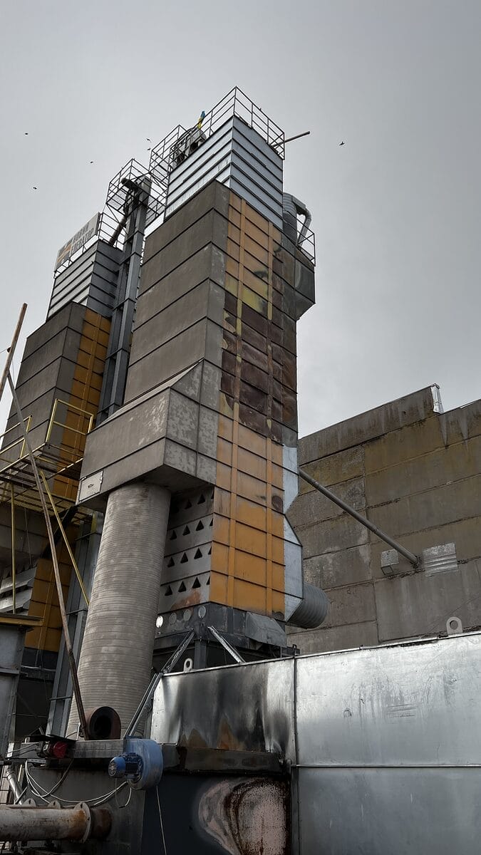 Зерносушилка Новый элеватор - пожар