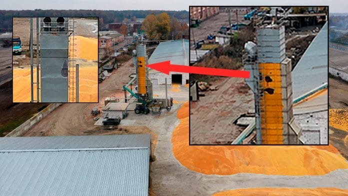 Подгорелая зерносушилка Новый элеватор